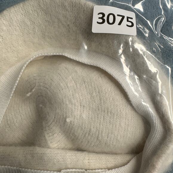 Arlin Newsboy Cap Beret Angora Nylon Blend White Cream One Size - Picture 11 of 11